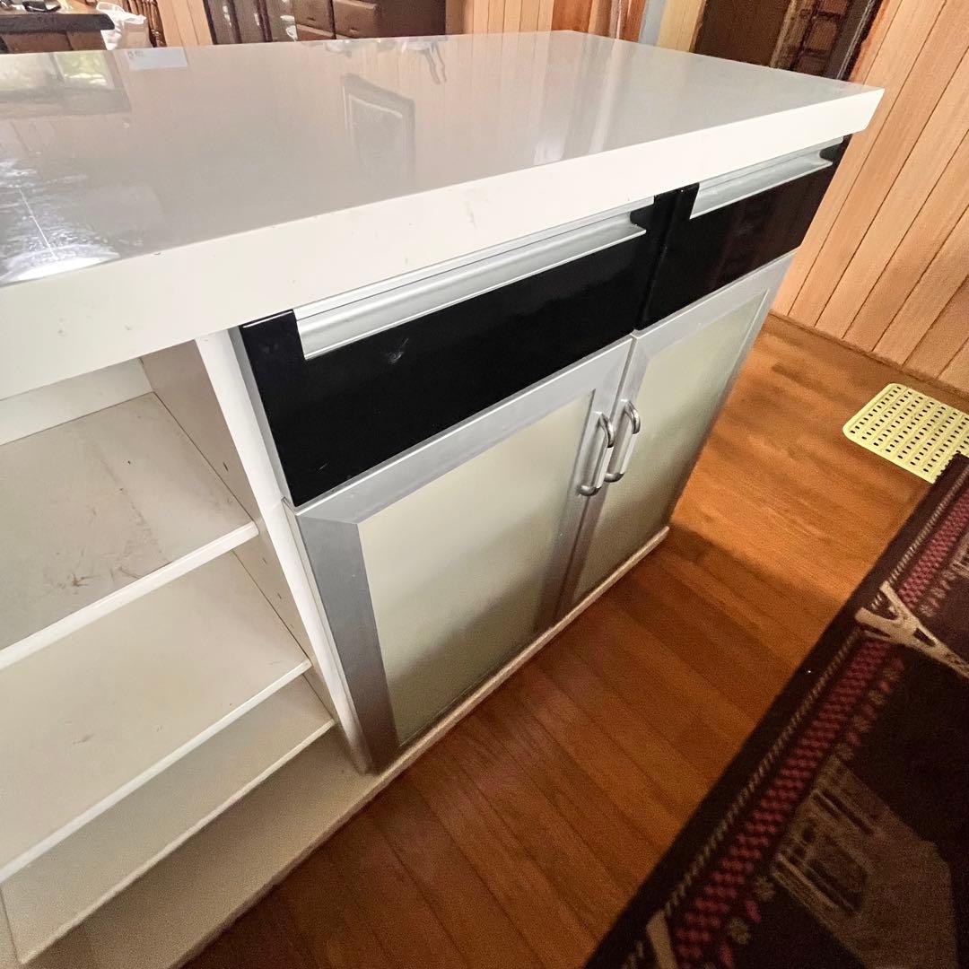 ニトリ　バーカウンター(パース2)120 収納付き