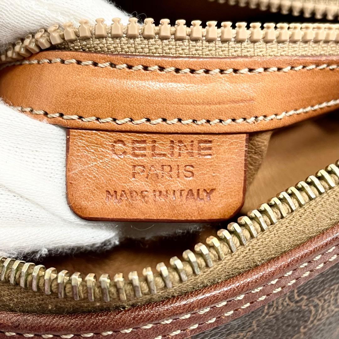 セリーヌ マカダム ハンドバッグ ミニボストンバッグ 筒型 大容量 多機能 ロゴ