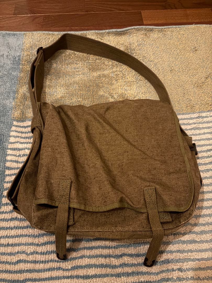50s FRENCH ARMYフランス軍リネンショルダーバック　ミリタリー