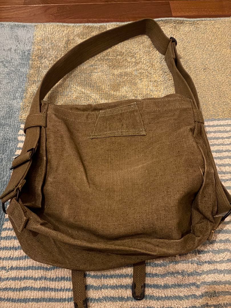 50s FRENCH ARMYフランス軍リネンショルダーバック　ミリタリー