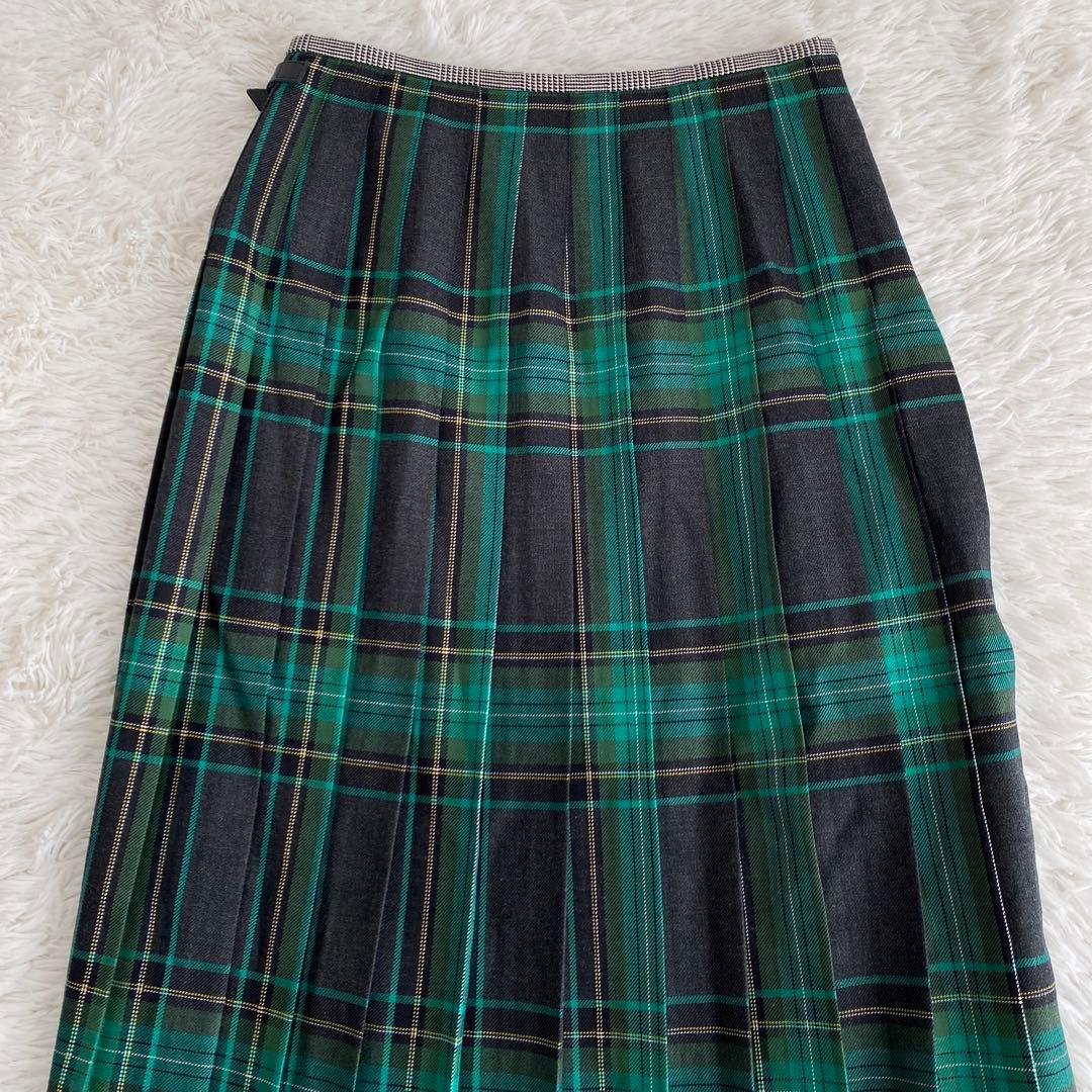Kiui　極美品☆オニール オブ ダブリン☆プリーツ ロングキルトスカート
