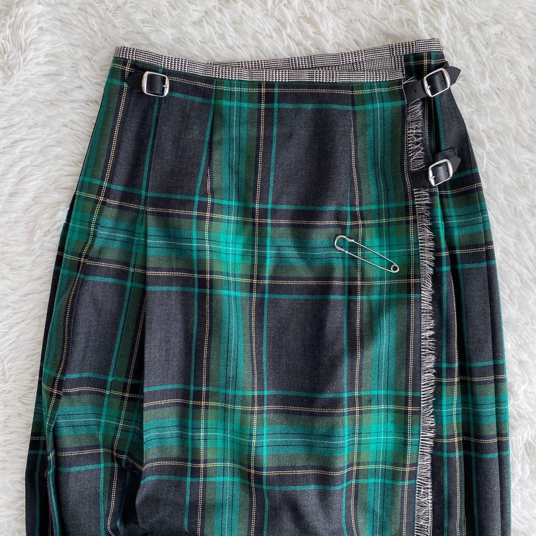 Kiui　極美品☆オニール オブ ダブリン☆プリーツ ロングキルトスカート