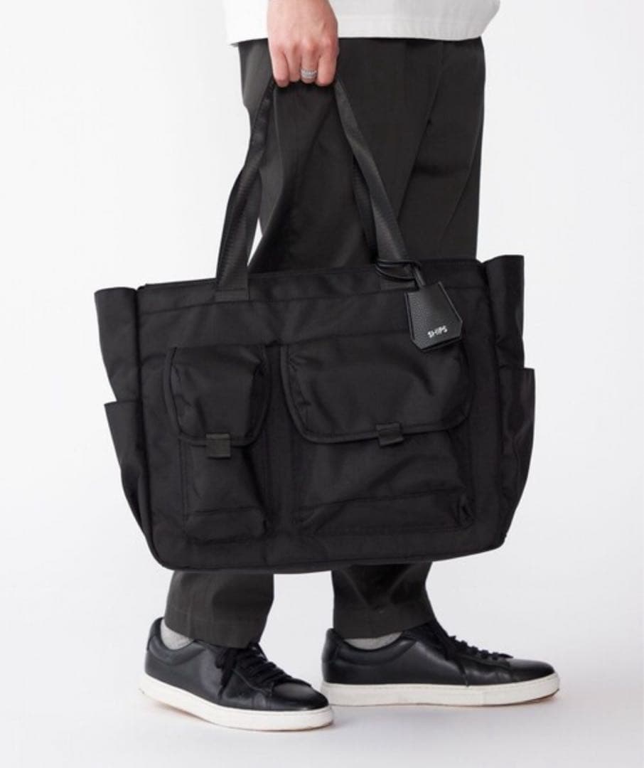 トートバッグ　SHIPS ビズ ワイド ブリーフ トート バッグ メンズ