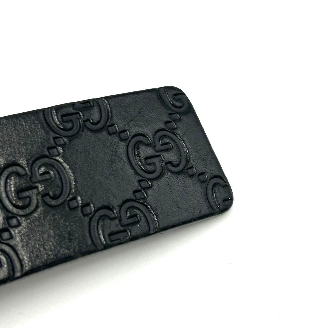 GUCCI グッチ ベルト グッチシマ インターロッキング レザー エンボス
