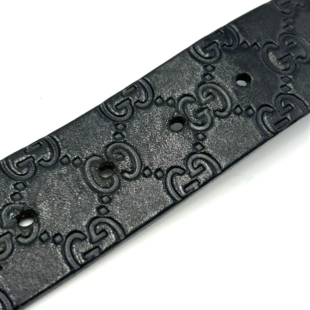 GUCCI グッチ ベルト グッチシマ インターロッキング レザー エンボス