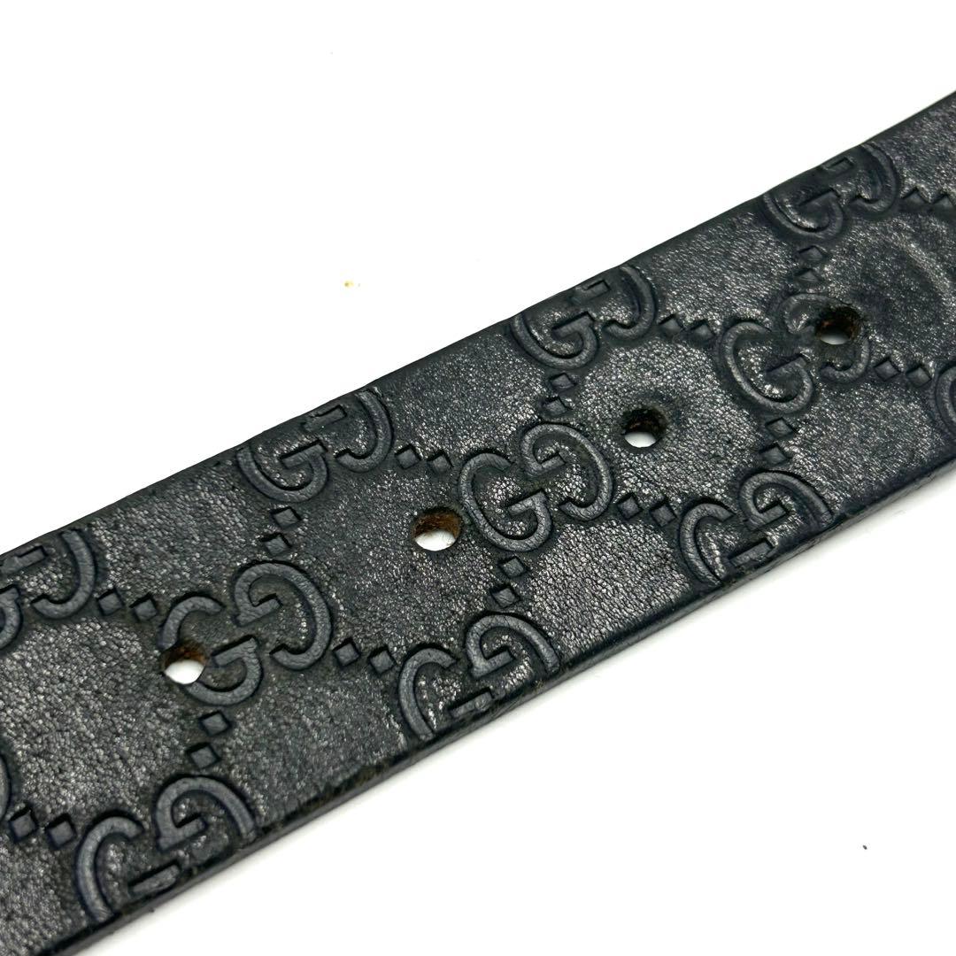 GUCCI グッチ ベルト グッチシマ インターロッキング レザー エンボス