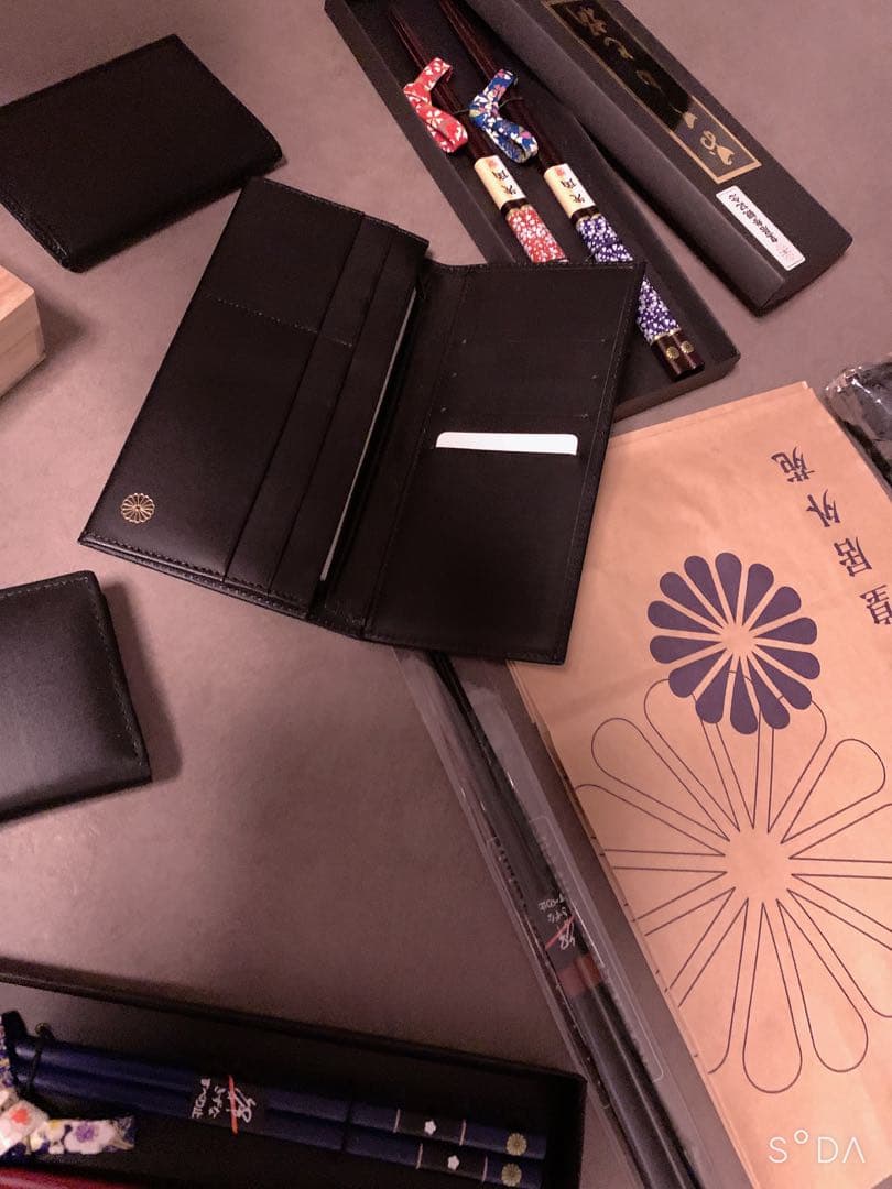皇居開運長財布特革財布✨美品新品未使用品✨極上クラス品の金運ウォレットセット✨✨