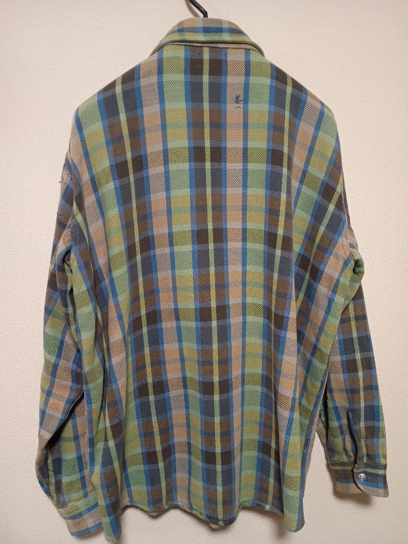 USA製 70s 80s OSHKOSH オシュコシュ ネルシャツ ヘビネル