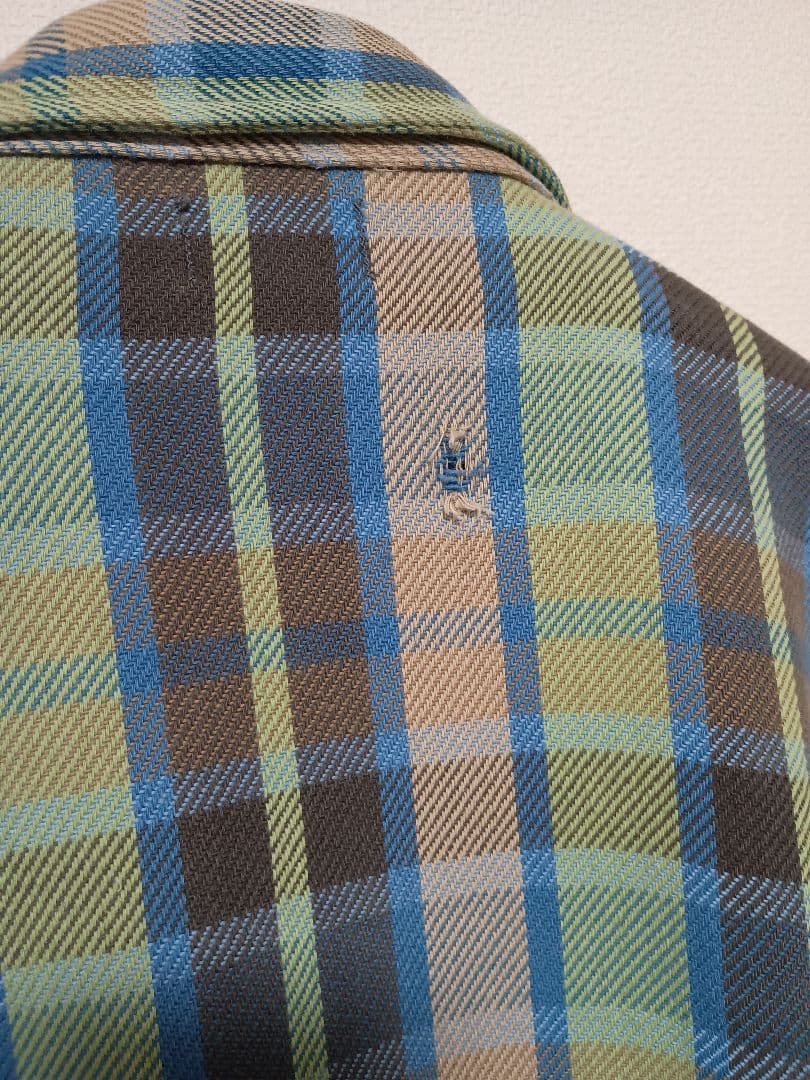 USA製 70s 80s OSHKOSH オシュコシュ ネルシャツ ヘビネル