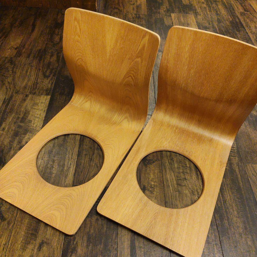 天童木工 座椅子 2脚セット TENDO 曲木 伝統工芸 木製