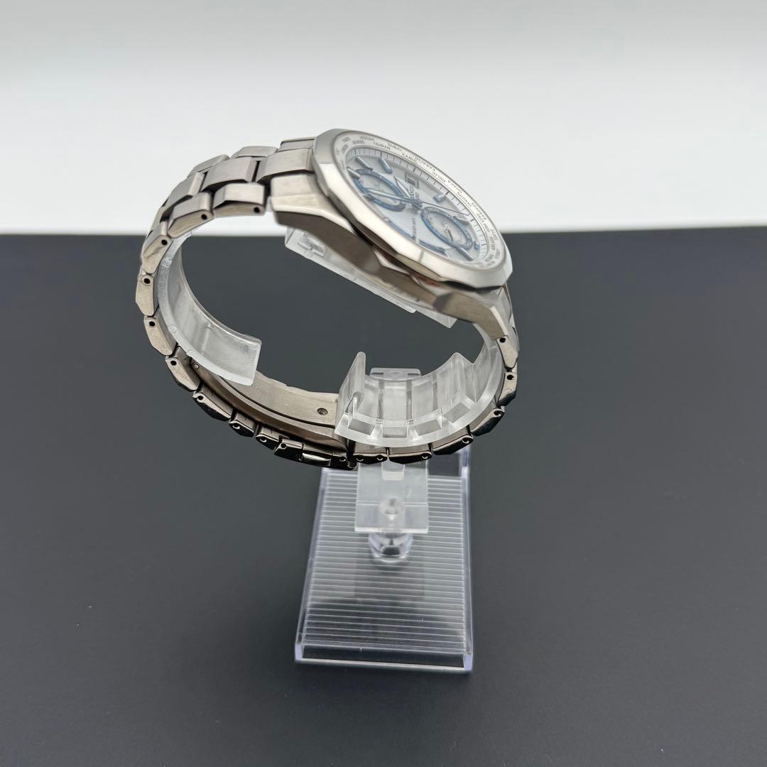 箱付き/稼働品✨カシオ オシアナス 腕時計 マンタ デイデイト ソーラー 青針