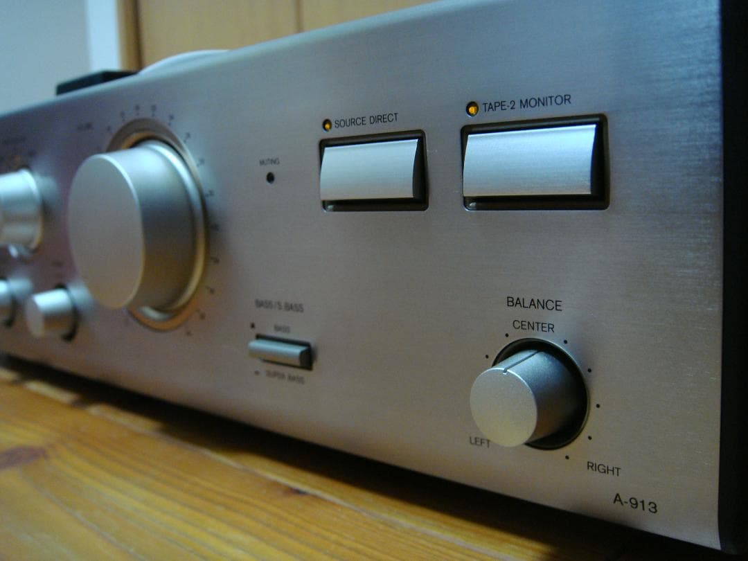 整備済 程度良 ONKYO オンキョー アンプ A-913 リモコン取説付