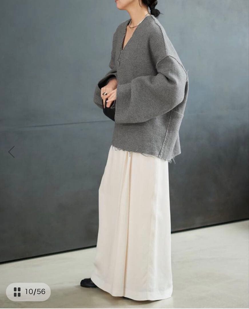 専用【新品タグ付き】今期品Plage　R’IAM シルエットブラウス　グレー