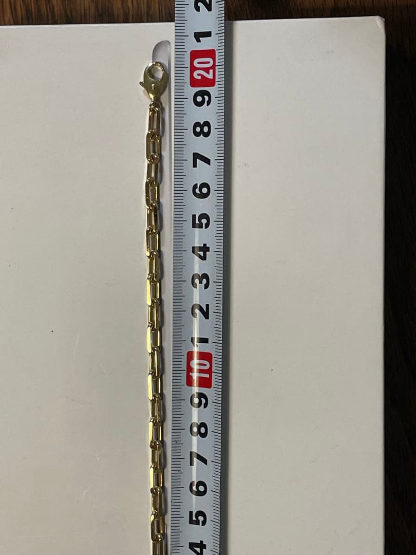 カットアズキ　ブレスレット　サントス　木谷貴金属　20CM K18 金