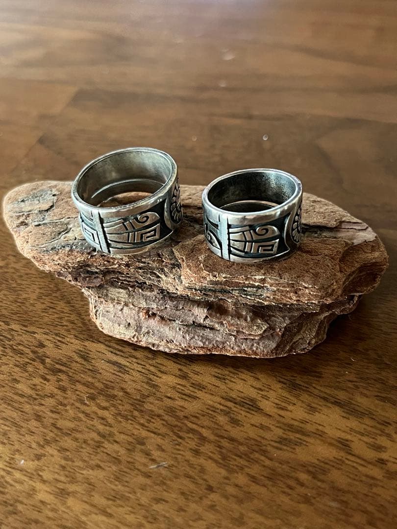 ホピ　ルシオン・ヴァ　インディアンジュエリー リング　ペアリング