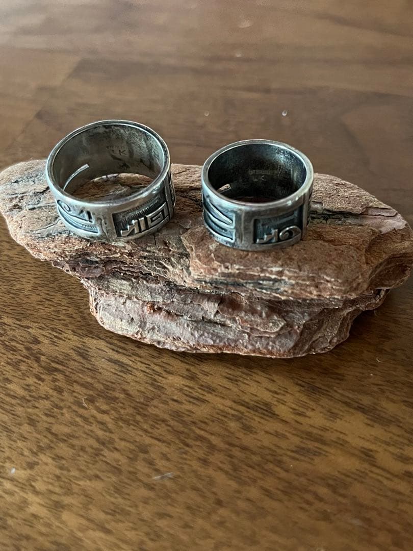 ホピ　ルシオン・ヴァ　インディアンジュエリー リング　ペアリング