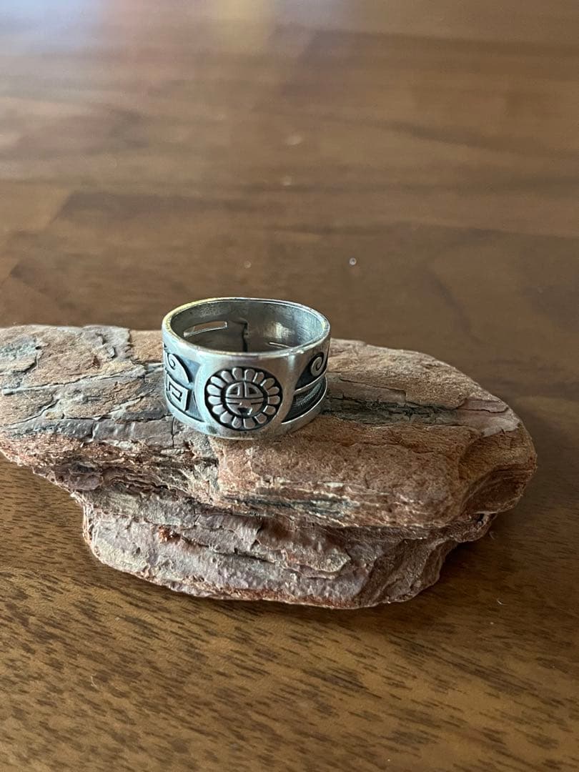 ホピ　ルシオン・ヴァ　インディアンジュエリー リング　ペアリング