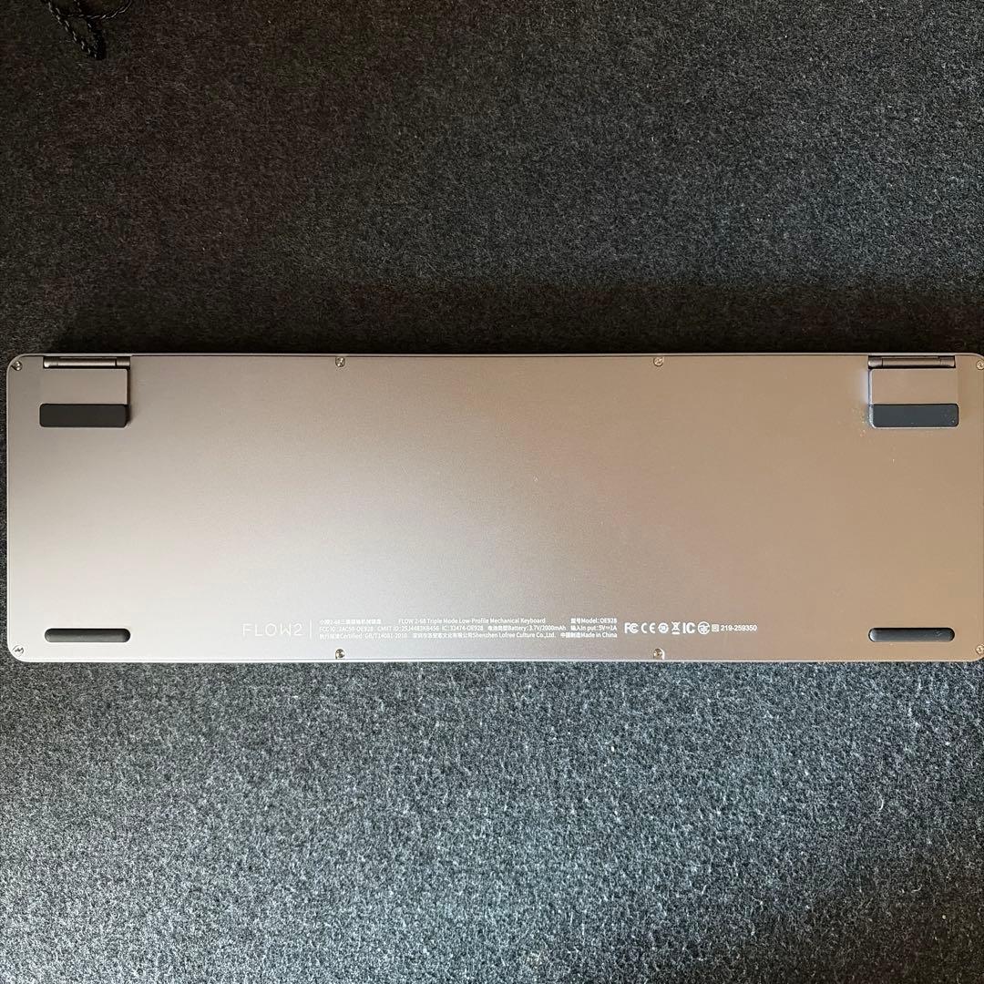 Lofree FLOW 2 68%レイアウト タクタイル　スペースグレー