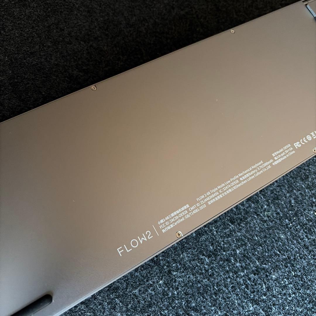 Lofree FLOW 2 68%レイアウト タクタイル　スペースグレー