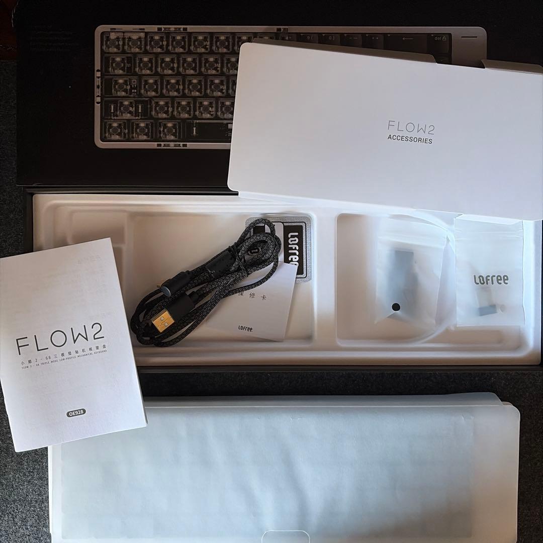 Lofree FLOW 2 68%レイアウト タクタイル　スペースグレー