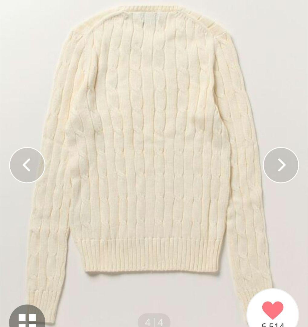 未使用に近いPOLO RALPH LAUREN ケーブルニット