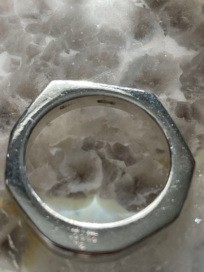 GUCCI グッチ オクタゴン 13号 925 リング シルバー ナットリング