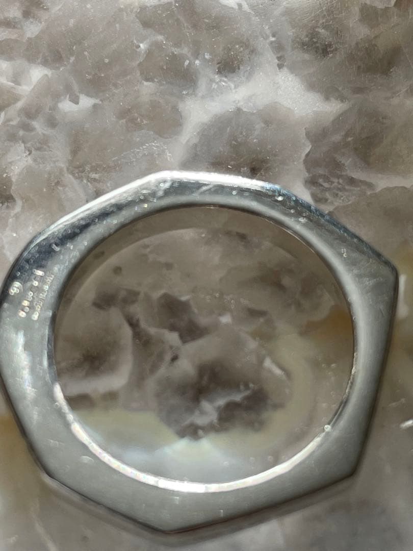 GUCCI グッチ オクタゴン 13号 925 リング シルバー ナットリング