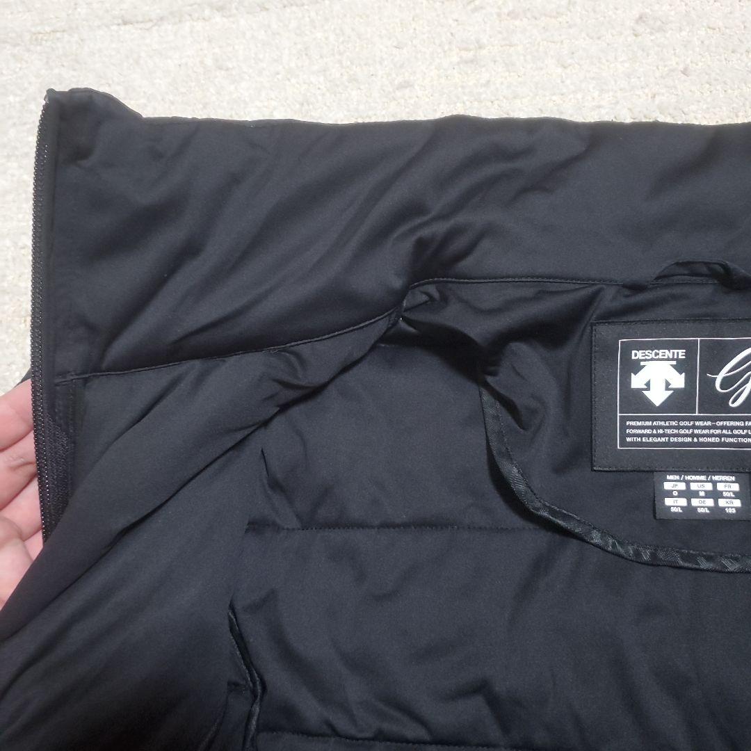 DESCENTE GOLF　中綿ジャケット　メンズOサイズ　ブラック　防寒