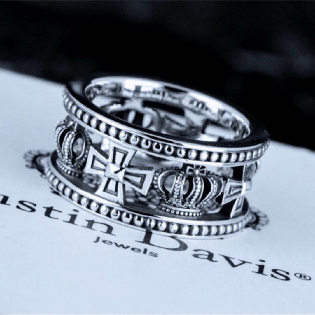 美品!ジャスティンデイビス SRJ175 クロスクラウンリング