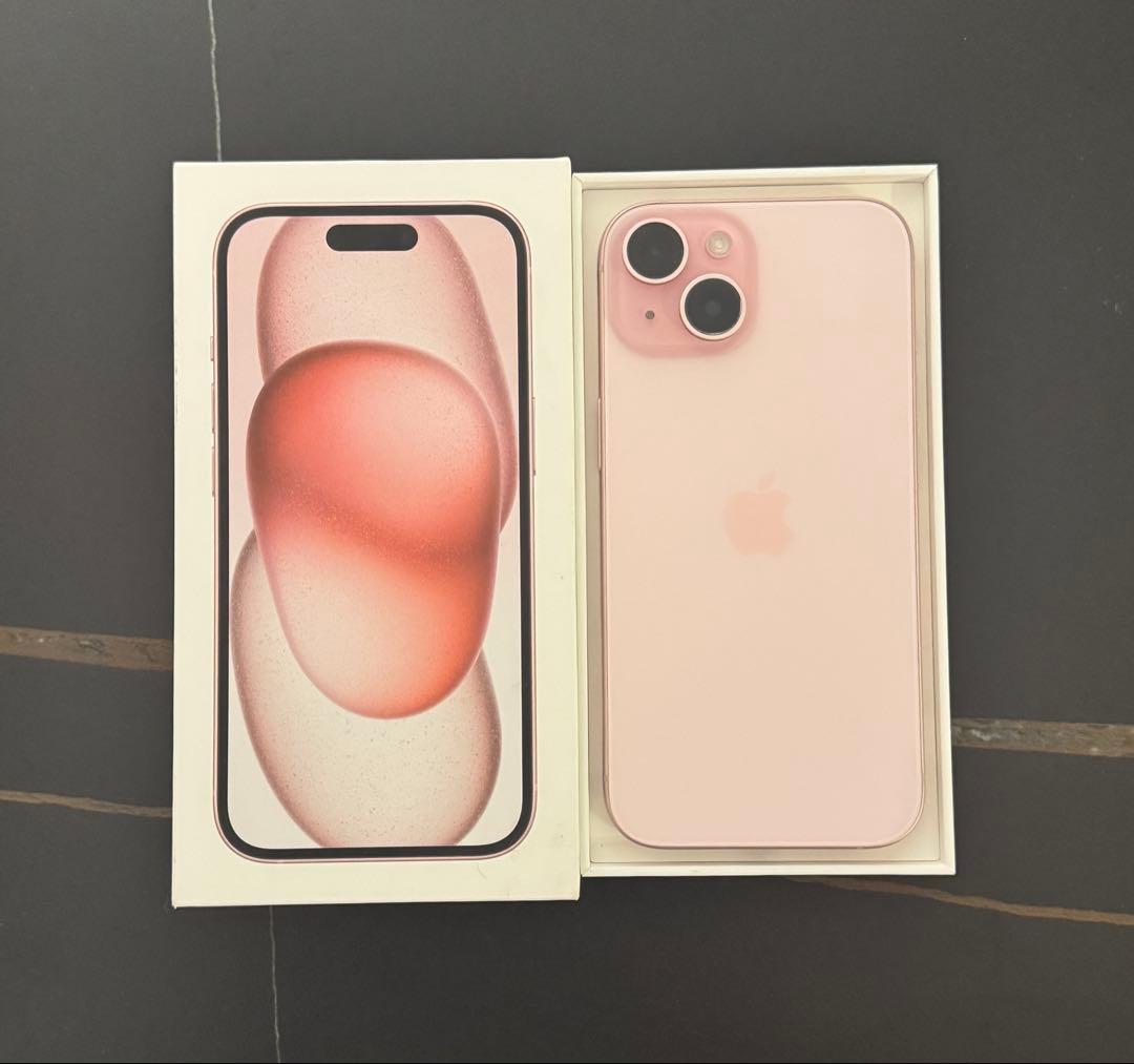 iPhone15 256GB SIMフリー ピンク バッテリー容量100