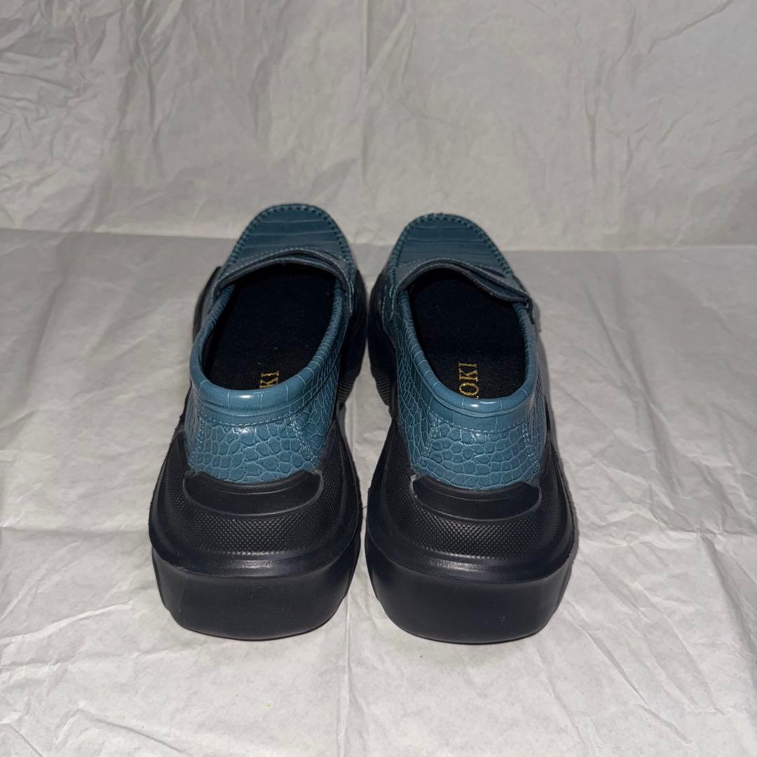 akikoaoki ローファー クロコダイル ブルー
