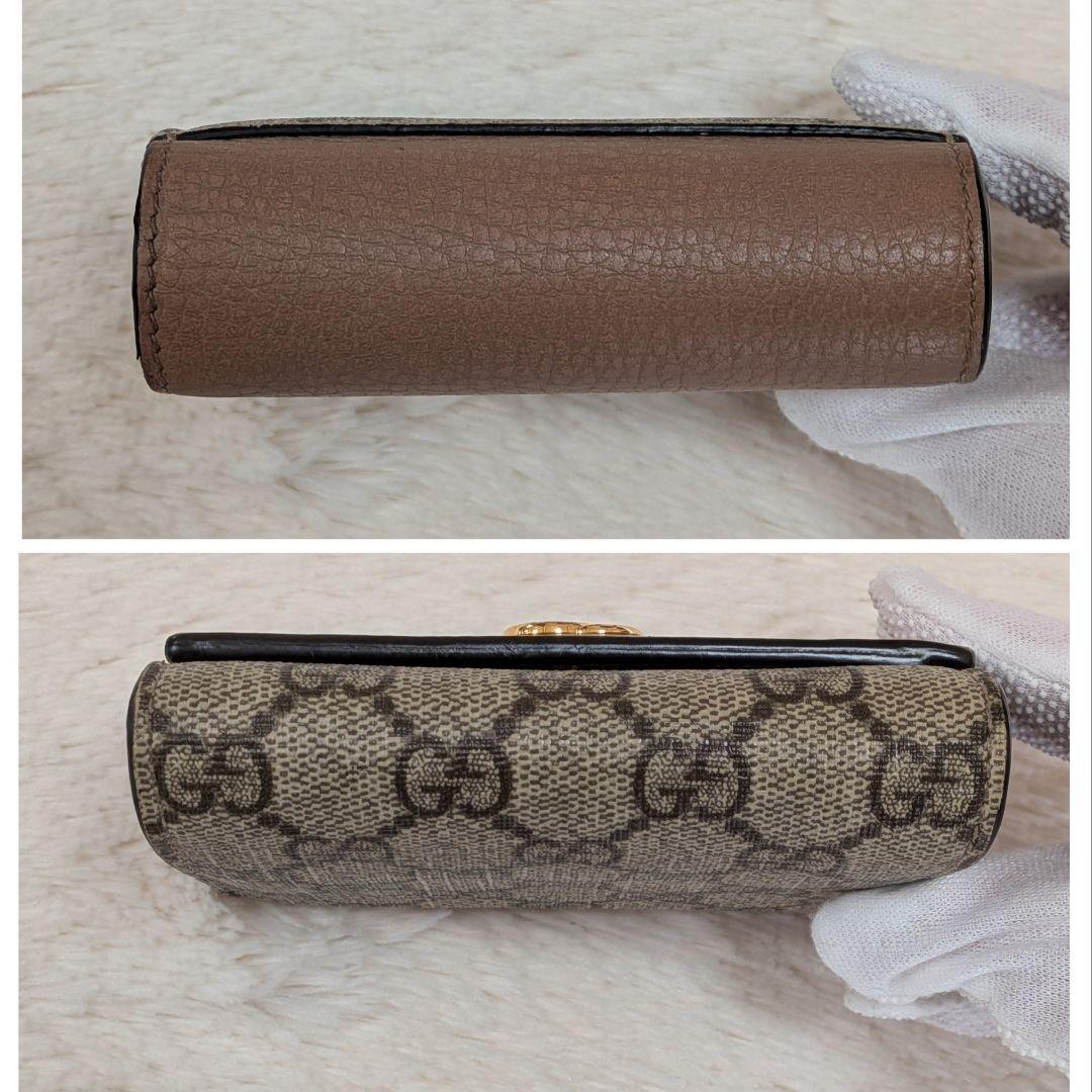グッチ✨️二つ折り財布 GGマーモント GGスプリーム PVC レザー 箱あり