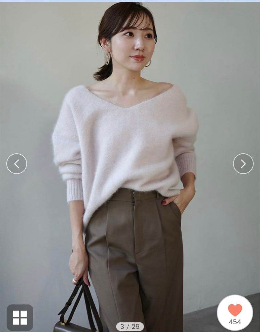 anuans ラクーンフォックス2wayネックプルオーバー