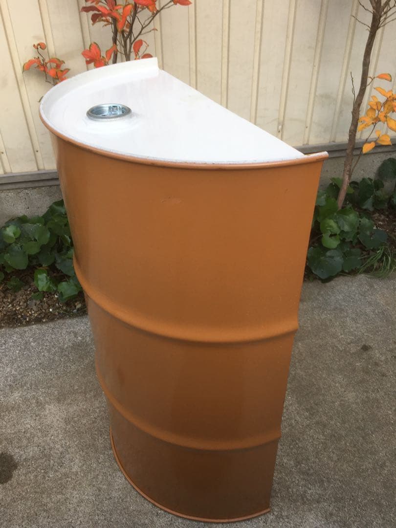 YAMA ドラム缶 半切り 縦半分 無加工 4個セット