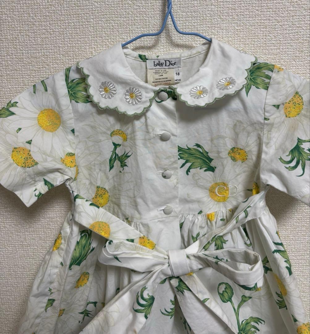 baby Dior ベビーディオール 総柄　フリル ワンピース