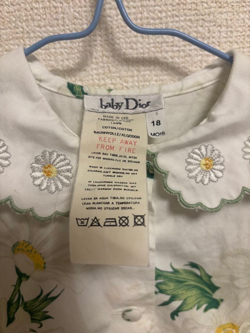 baby Dior ベビーディオール 総柄　フリル ワンピース