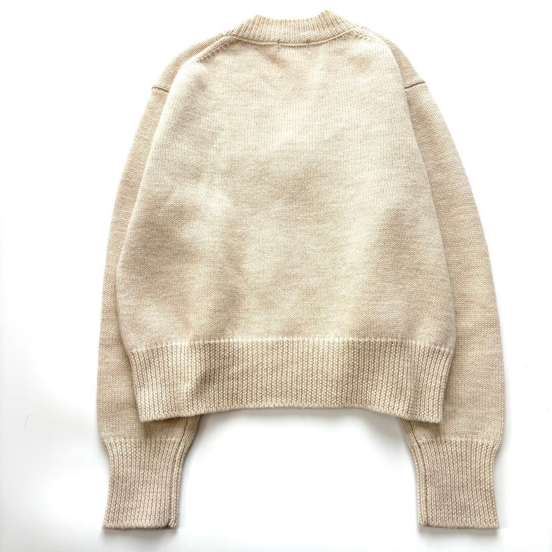 【美品】マーガレットハウエル　Vネックニット　ウール100% 2022AW