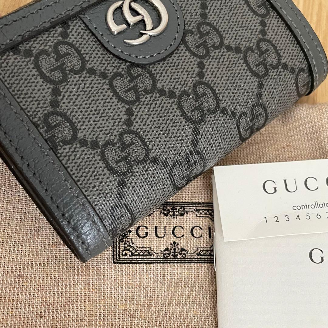 GUCCI グッチ　マーモント　オフディア　カードケース　名刺入れ　ミニ財布
