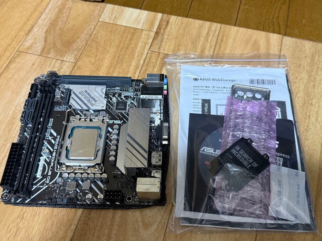 i5-14600KF & ASUS H610I-PLUS D4 ジャンク品