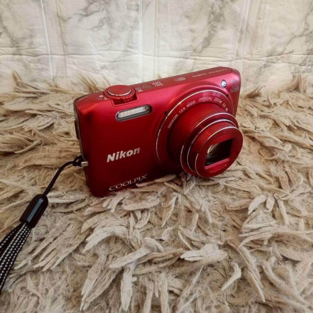NIKON COOLPIX S6800 コンパクトデジタルカメラ レッド
