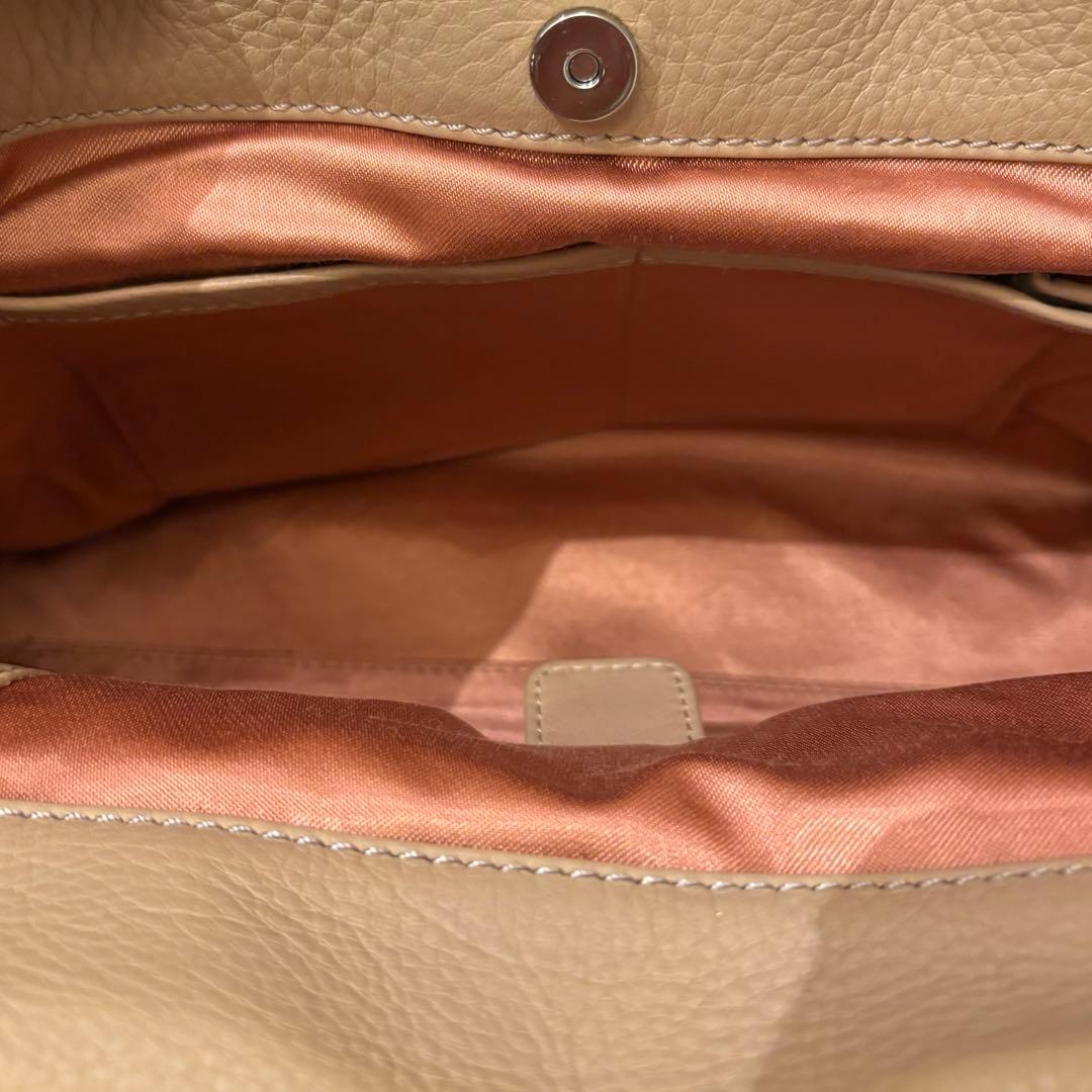 【美品】土屋鞄　クラルテ　ハンディカフェトート　ベージュ