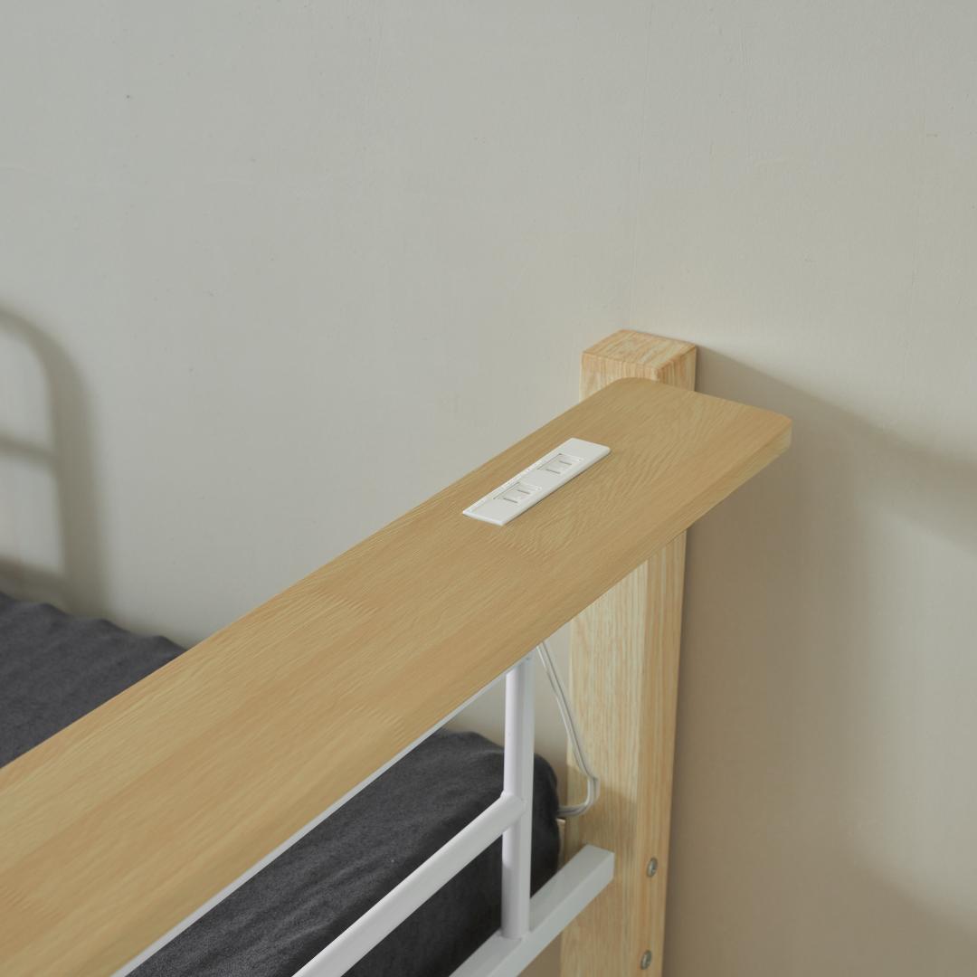 人気再入荷！【高さ130cm】ロフトベッド パイプベッド シングル　2COLOR