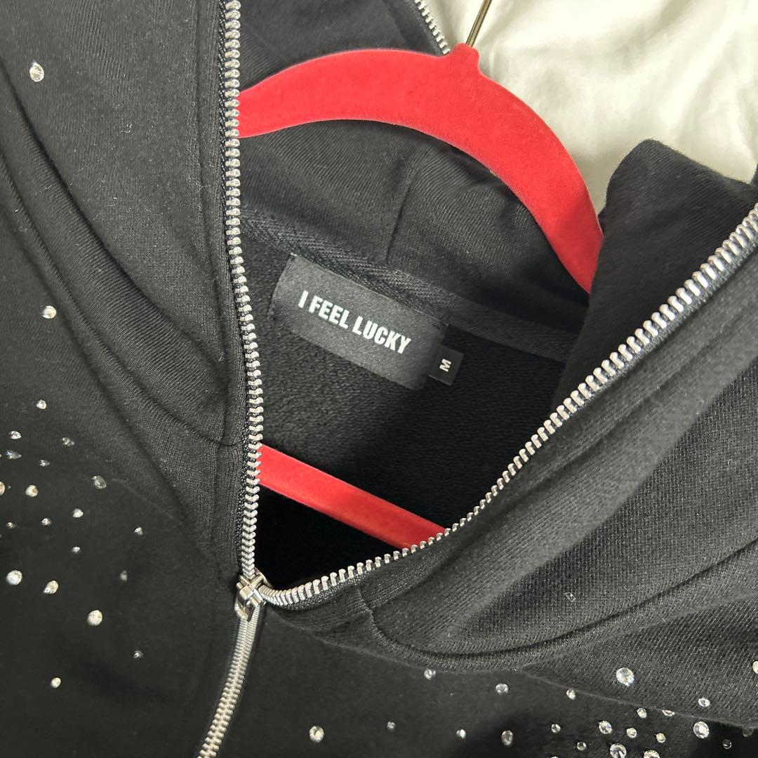 〆*様 【ラインストーンパーカー】 【定価約4万】フーディー パーカー 韓国スト