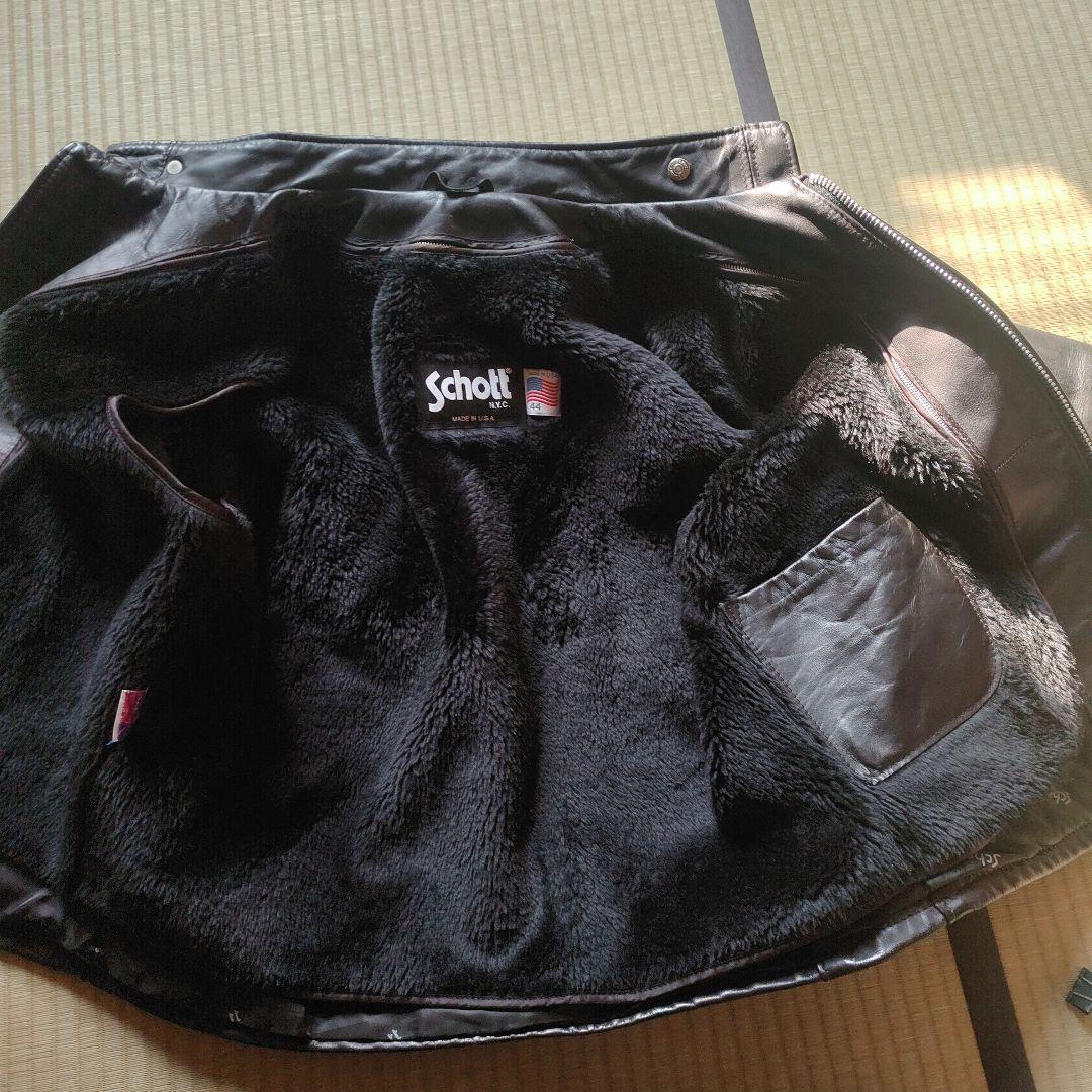希少 〘極美品〙【44】 3XL Schott 641 シングルライダース