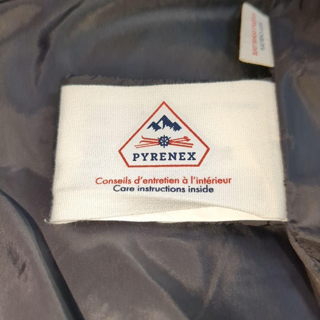 美品 ピレネックス グルノーブル ファー ダウンコート 38サイズ ブラック