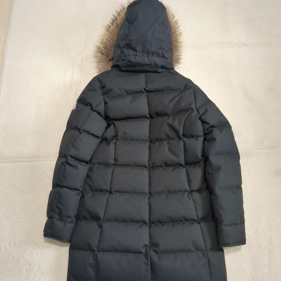 美品 ピレネックス グルノーブル ファー ダウンコート 38サイズ ブラック