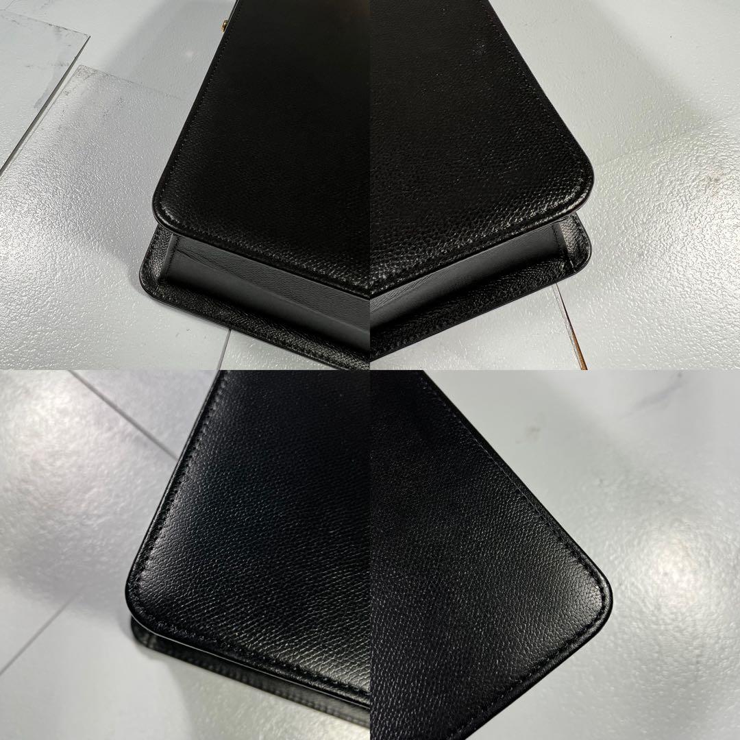 新品タグ付 イヴサンローラン ダレスバッグ レザー　黒 A4 デッドストック