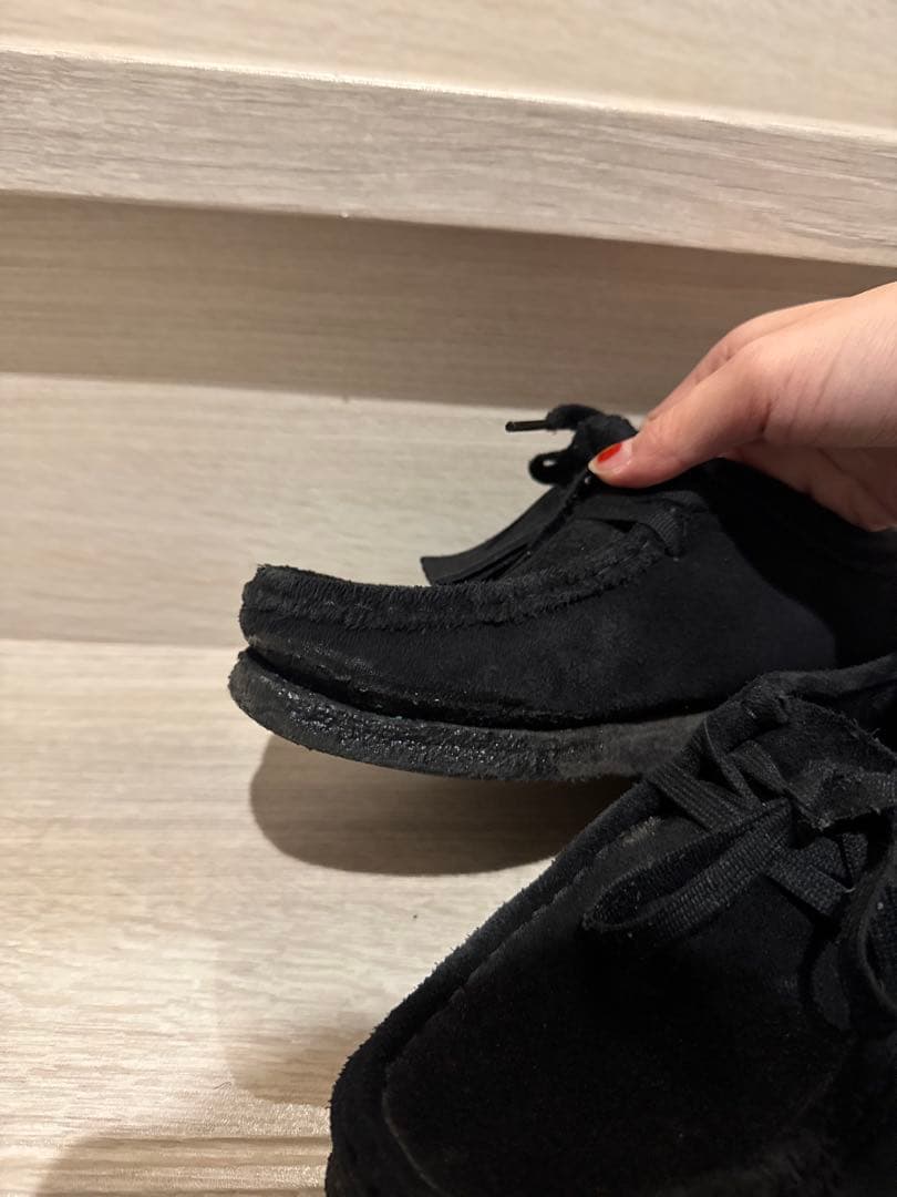 Clarks wallabee 23.5/24cm ブラック