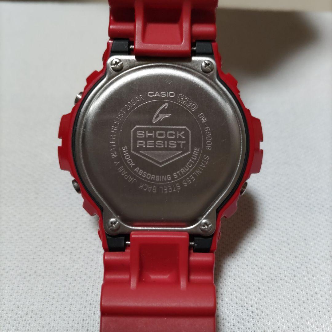 カシオ‥Gショック DW-6900B（赤）