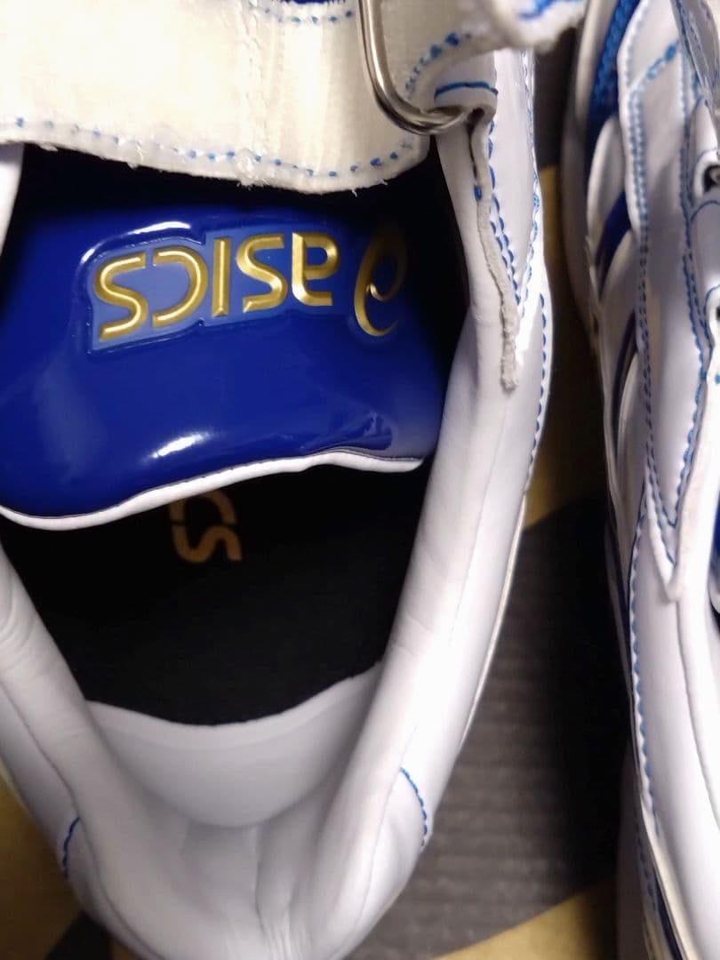 asics ゴールドステージ トレーニングシューズ ホワイト/ブルー